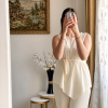 chloe beige Ensemble Chloée – Chic & Élégant en Crêpe